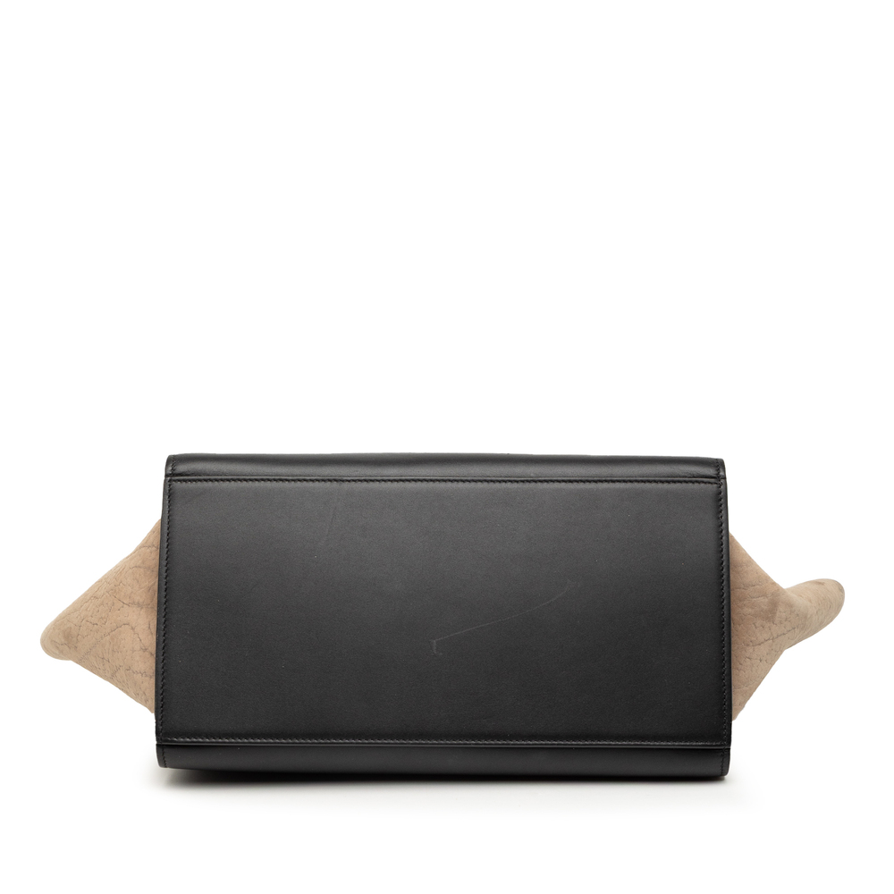 Pre-Loved Celine Small Tricolor Leather Trapeze Satchel - Picture 3 of 7